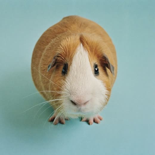 A guinea pig facing the camera